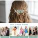 Healeved Crystal Flower Wedding Hair Comb - Hair Combs Hair Accessories for Women Green Bridesmaid Bridal Hair Accessories for Wedding Prom Birthday Party - Hair Accessories Wedding Guest - Buy Online on SooperMarket.com
