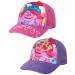 DreamWorks Girls' Trolls Baseball Cap - 2 Pack Poppy Curved Brim Strap Back Hat (4-7) Poppy Pink/Purple 4-7 Years