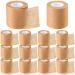 Tondiamo 12 Rolls Micropore Tan Surgical Tape Medical Tape Aid Tape Skin Tape Adhesive Face Tape Breathable Nose Tape Non Woven Paper Mouth Tape for Sleeping Household Supplies (2 Inch x 10 Yards)