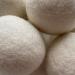 Organic 6 Pack Large Laundry Dryer Balls 100% New Zealand Wool Reusable Natural White or Grey Soft Eco Friendly with Cotton Bag (White) - Buy Online on SooperMarket.com