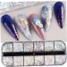 1PC Nail Art Glitter Flake Nail Art Foil Flake Nail Glitter Flakes Shining Holographic 12 Grids Nail Glitter Flake for Summer Nail Art Decoration - Buy Online on SooperMarket.com