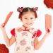 6 Pairs Baby Girls Chinese Style Hair Clips with Hairy Furry Balls and Tassels - Red Lantern Butterfly Decor - Perfect for New Year and Spring Festival - Buy Online on SooperMarket.com