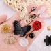 Kikonoke 350pcs 3D Resin ABS Rose Flower Bows Butterfly Charms with Pearl Beads - Black | Craft DIY Supplies - Buy Online on SooperMarket.com