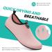 Ruomu Fast Drying Bathing Shoes for Women & Men | Slipproof Aqua Shoes | Lightweight Beach & Surf Footwear | Size 38 EU - Pink - Buy Online on SooperMarket.com