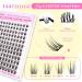 Calailis DIY Eyelash Extensions Set - 144 D Curl Individual Lashes with Adhesives Remover & Applicator | CDD03 Kit - Buy Online on SooperMarket.com