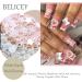 BELICEY Creamy-White Pearls Heart Nail Art Charms - 500pcs Mixed Flatback Pearls for Cute 3D Nails Design & DIY Jewelry - S2-White - Buy Online on SooperMarket.com