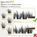 72 Count D Curl Individual Cluster Lashes | Natural Soft Fluffy Eyelash Extensions - UK-FD-B43-D-8-16MIX - Buy Online on SooperMarket.com