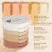 Pure Vie 5 Color Face Press Powder Foundation Palette | Sleek Contour & Highlight Makeup Set | Minimizes Pores, Perfects Skin, & Long-lasting Formula - Buy Online on SooperMarket.com