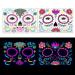 Beisto 8 Set Fluorescent Face Tattoo Stickers - Glow UV Neon Temporary Tattoos for Women - Halloween Christmas Festival Party Props - Buy Online on SooperMarket.com