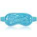 KOLTECH Cooling Gel Ice Eye Mask, Reusable Hot Cold Pack Compress for Stress Relief, Headaches, Migraines, Puffiness, Dark Circles, Puffy Eye, Eye Bags, Dry Eyes (Blue) Bule