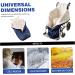 Wheelchair Blanket Adult Waterproof Winter Wheelchair Cosy with Fleece Lined and Zipper Universal Fit Warm Wheelchair Cover for Keeping Warm .. - Buy Online on SooperMarket.com