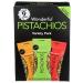 Wonderful Pistachios  No Shell Nuts Variety Pack (4 bags of Roasted & Salted 3 bags of Chili Roasted and 2 bags of Honey Roasted) 9 Count