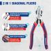 WORKPRO Diagonal Cutting Pliers with Wire Stripper 200mm Heavy Duty Cr-V Wire Cutters Multi-Function High Leverage Side Cutters Industrial Pliers - Buy Online on SooperMarket.com