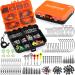 PLUSINNO 201pcs Fishing Accessories Kit, Fishing Tackle Box with Tackle Included, Fishing Hooks, Fishing Weights, Round Split Shot,Fishing Gear for Bass, Trout, Catfish