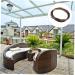 Yardenfun Pe Flat Rattan Plastic Baskets Rattan Furniture Repair Material Rattan Furniture Weaving Material or Brown 1X6000CM - Buy Online on SooperMarket.com