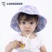LANGZHEN Baby Girls Sun Protection Beach Hat with Chin Strap - Purple, 1-2 Years - Buy Online on SooperMarket.com