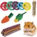 Fanshiontide 14 In 1 Bunny Chew Toys for Teeth Rabbit Chew Toys Timothy Hay Sticks Rabbit Toys Boredom Breaker Loofah Wood Grass Carrots Corn Chew Toys for Rabbit Guinea Pig Hamster Chinchilla - Buy Online on SooperMarket.com