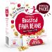 The Happy Snack Company roasted fava beans red pepper and chilli taste healthy snacks protein -rich gluten -free delicious snacks vegan 105 calories 25 g portion pack with 20 pieces of red pepper and chilli flavor 25 g (20 pack)