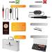 Premium Wood Burning Kit 43PCS  Adjustable Temperature Pen with 36 Tips & Accesories  All in A Deluxe Storage Case - Complete Gift for an Effortlessly Mastering The Art of Pyrography Aluminium Case & Adjustable Temperature Pen - Buy Online on SooperMarket.com