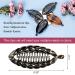 OIIKI 4 PCS Banana Hair Clips for Women Girls - Retro Plastic Vintage Hair Accessories for Thin Hair (Black/Brown) - Buy Online on SooperMarket.com
