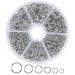 1000Pcs O Ring Connectors Metal Open Jump Rings Set 304 Stainless-Steel Jump Rings for Jewelry Making Connectors ( 4mm 5mm 6mm 7mm 8mm 10mm) Silver
