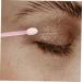 BELLIFFY 100pcs Eye Shadow Stick Girl Eyeshadow Makeup Brush Dual Side Eyeshadow Brushes Pink Rubber Cotton 6.20X0.50X0.50CM Pink - Buy Online on SooperMarket.com