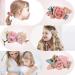 Supgomax Flower Hair Clips - 6 Pack Baby & Girls Hair Accessories | Floral Hair Loop Clips for Perfect Styling - Buy Online on SooperMarket.com