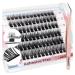 LASHVIEW Self Adhesive Eyelashes D Curl Press On Lash Clusters Kit Pre Glued Eyelash Clusters with Applicator No Glue No Remover Needed DIY Lash Extension Kit 10-16mm (N06 78Pcs)