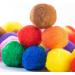 Adeweave 1.5 Inch 100 Pom Poms - Multicolor Soft and Fluffy Craft Pompoms in Assorted Colors - Buy Online on SooperMarket.com