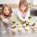 36 Pieces Hummel Cake Decoration - Glitter Honeycomb Cupcake Picks for Baby Shower & Birthday Party Accessories - Honeybee Theme - Buy Online on SooperMarket.com