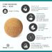 Natural Cork Yoga Studio Massage Ball - 4 cm | Eco-Friendly Recovery Tool for Pain Relief & Muscle Relaxation - Buy Online on SooperMarket.com
