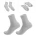 Lurrose Men's Moisturizing Cotton Gel Socks - Foot Repair & Care Treatment for Dry Cracked Skin - 2 Pack Light Gray - Buy Online on SooperMarket.com