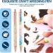 Craft Vinyl Weeding Tools Set - 2pcs Retractable Pin & Glitter Weeding Pens + Felt Squeegees for Adhesive Vinyl - Essential Craft Tool Kit - Buy Online on SooperMarket.com