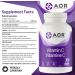 AOR - Vitamin C 1000mg 100 Capsules - Essential Ascorbic Acid Supplement - Promotes Overall Wellness - Supports Bones Gums & Teeth - Non-GMO Vegan - Ideal for Daily Health Maintenance - Buy Online on SooperMarket.com