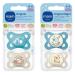 MAM Original Day & Night Pacifier Set - Sustainable & Organic 0-6 Months - Skinsoft Silicone Includes Pacifier Box - B r/Otter/Hase/Moon Blue - Buy Online on SooperMarket.com
