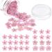 Timtin 100 Pcs Natural Forget Me Dried Flowers Don't Forget Me Dried Flower Real Dried Pressed Flowers for Jewelry Candle Card Making DIY Resin Ornaments Nail Art Flowers Decorations () Pink