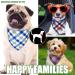 30 Pieces Cute Style Plaid Dog Bandanas - Adjustable & Washable Triangle Scarf for Small to Medium Dogs and Cats - Buy Online on SooperMarket.com