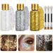 3Pcs Body Glitter Gel 50ml Face Glitters Body Gel Sequins Holographic Sparkling Lotion Glitter with 3 Brushes Face and Body Gel Liquid Eyeshadow Sequins Glitter
