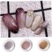 Chrome Nail Powder 3P Metallic Gel Nail Polish 3Pcs Nail Art Painting Liner Gel 3D Gold Silver Rose Gold Gel Nail Art for Home Salon Nail Painting Drawing Gel Nail Design - Buy Online on SooperMarket.com