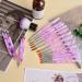 TOROKOM 19 Pcs Nail Art Brushes Set - Acrylic & UV Gel Polish Painting Brushes and Tools (Purple) - Buy Online on SooperMarket.com
