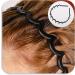 WLLHYF 3 Pieces Sharks Tooth Hair Comb Plastic Non Slip Headband Wavy Teeth Hair Hoop Fashion Effortless Hairband Hair Accessory for Women Girls Men Black - Buy Online on SooperMarket.com