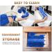 Microfiber Feather Duster 5PCS Set | Washable Cobweb Dusters with 100 Extension Pole | Bendable Telescopic Duster for High Ceilings, Fan Blades, Furniture, and Cars - Blue - Buy Online on SooperMarket.com