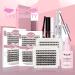 168 Pcs Colored Lash Clusters: Natural+Volume C-Mix | DIY Eyelash Extensions Kit with 2 Styles | Super Thin Band, Soft and Easy to Wear - Buy Online on SooperMarket.com