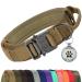 Joyal tactical dog collar |Dog collar with handle |Dog collar medium -sized dogs with QR code dog brand khaki m m khaki
