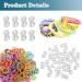 Loom Rubber Band Clips 1000 Pieces - Plastic Connectors for Bracelet Making - DIY Refill Kit - Buy Online on SooperMarket.com