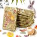 Abiz rabbits Kielzeug Set 10 pieces natural timothy hay toy crash chinchilla feed rabbit treats with herbs for dwarf rabbits guinea pig hamster rabbits snack rodicare