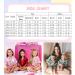 SWOMOG Kids Silk Pyjamas Set - Short Sleeve Satin PJs for Girls Boys, Button-Down Nightwear, Teens Sleepwear, Ages 4-16 - Pink Leaves - Buy Online on SooperMarket.com