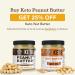 Keto Peanut Butter with Macadamia Nuts and MCT Oil 10oz - Low Carb Nut Butter Spread Fat Bomb Snack - Buy Online on SooperMarket.com