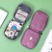 Mecctuck Large Capacity Medication Pocket | 2-Piece Travel Pharmacy & First Aid Bag | Medical Storage for Home Office & Outdoor Use - Purple - Buy Online on SooperMarket.com