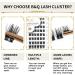 B&Q D Curl Cluster Lashes | 72 Natural Eyelash Clusters for DIY Extensions | Soft Fluffy Individual Clusters | UK-FD-B45-D-8-16MIX - Buy Online on SooperMarket.com